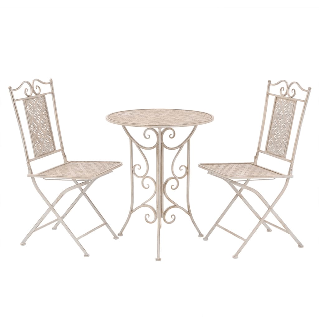 3 Piece Bistro Set Steel