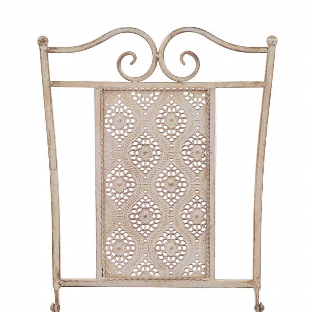 3 Piece Bistro Set Steel