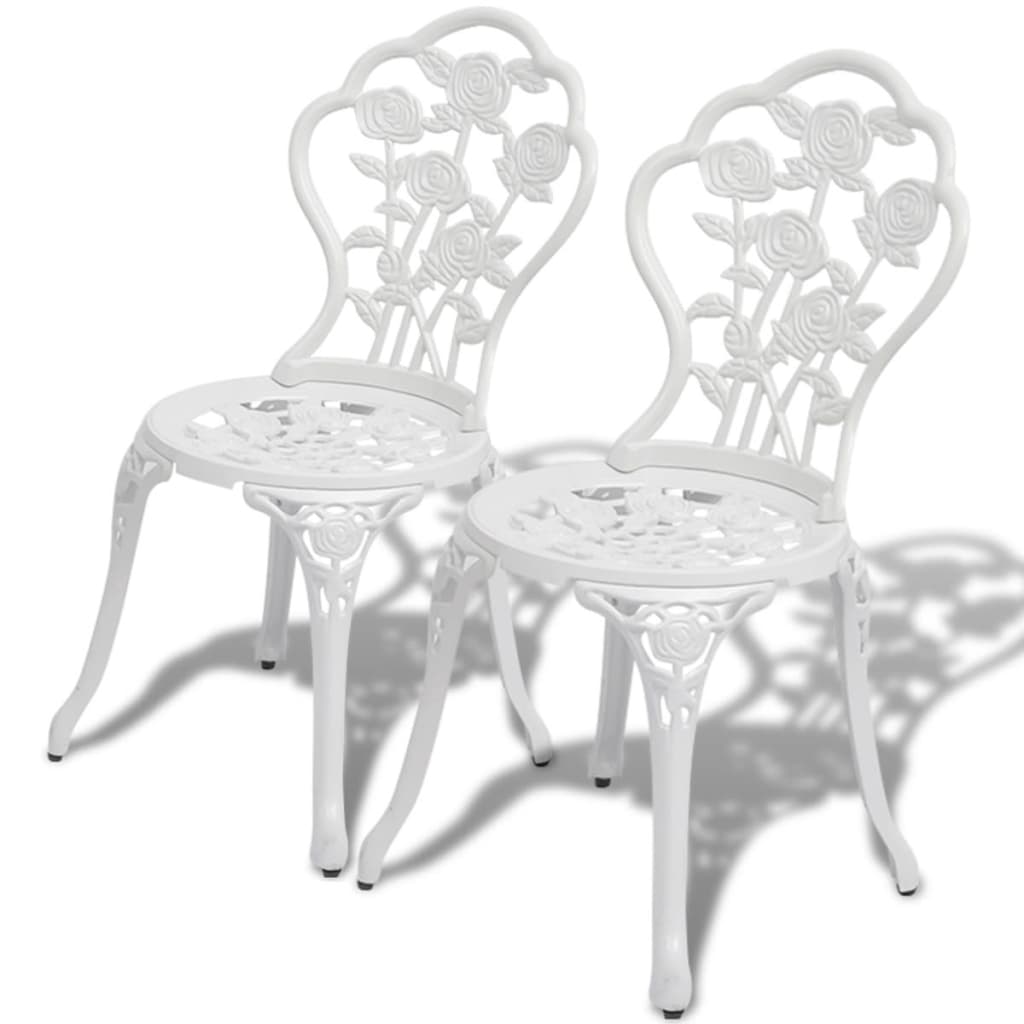 Bistro Chairs 2 Pcs Cast Aluminium