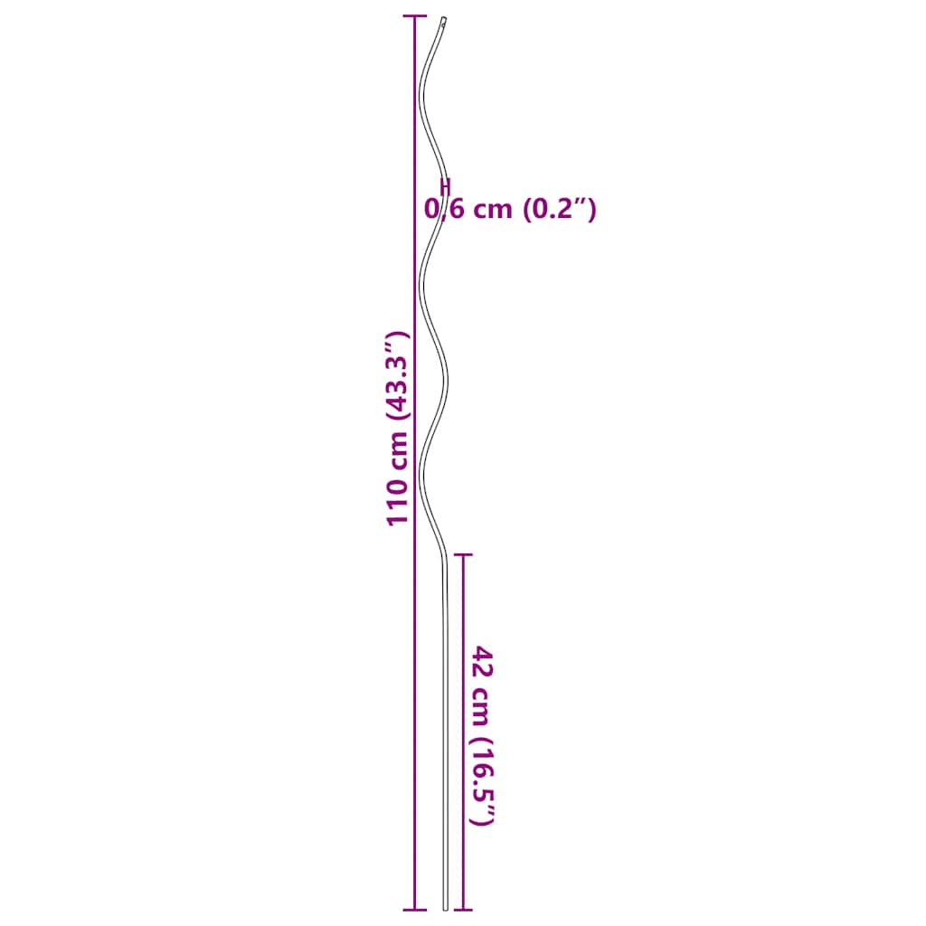 5 Pcs Spiral Plant Supports