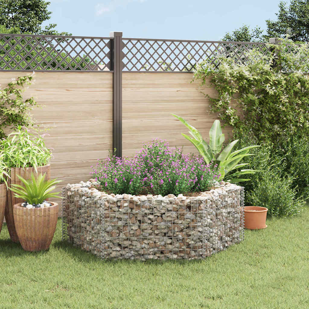 Hexagonal Gabion Raised Bed