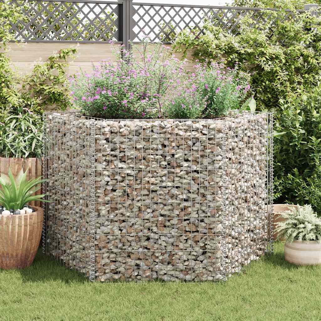 Hexagonal Gabion Raised Bed