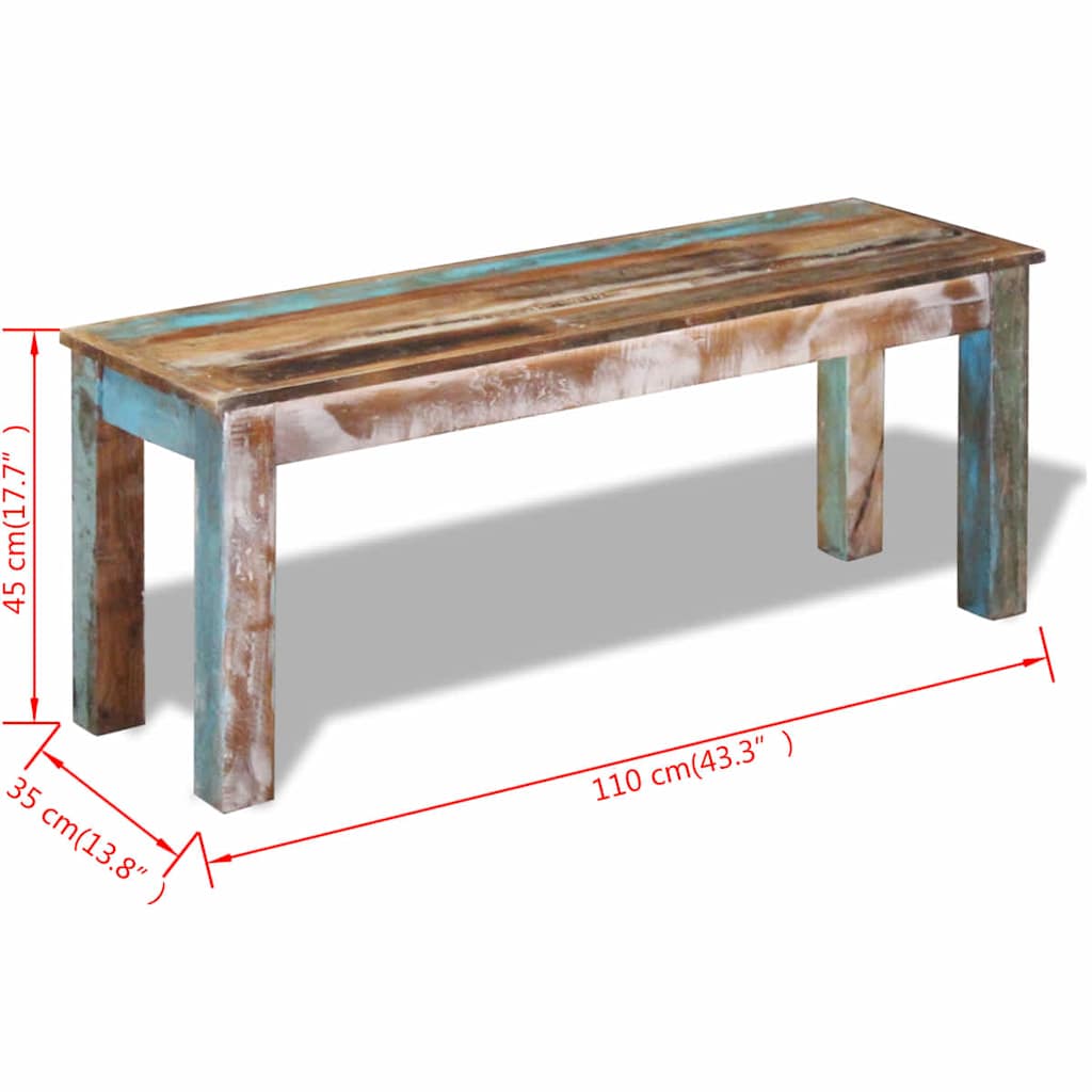 Bench Solid Reclaimed Wood