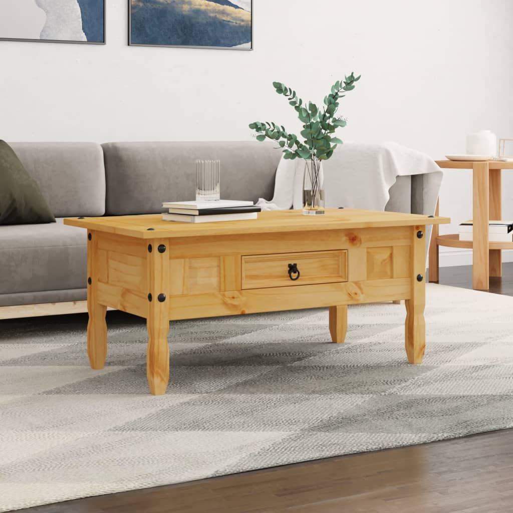Coffee Table Mexican Pine Corona Range 100X55X44 Cm