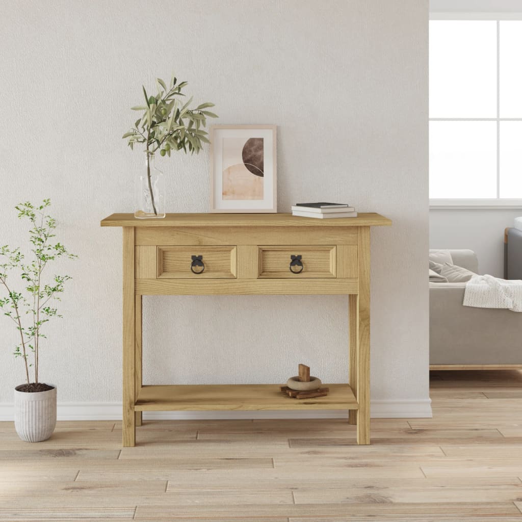 Console Table Mexican Pine Corona Range 93X34.5X73 Cm
