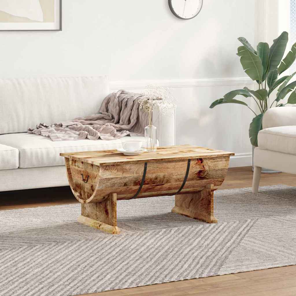 Coffee Table Solid Mango Wood 88X50X40 Cm
