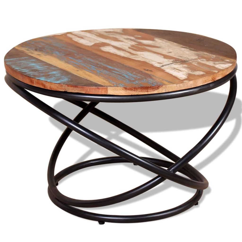 Coffee Table Black 60X Solid Rough Mango Wood