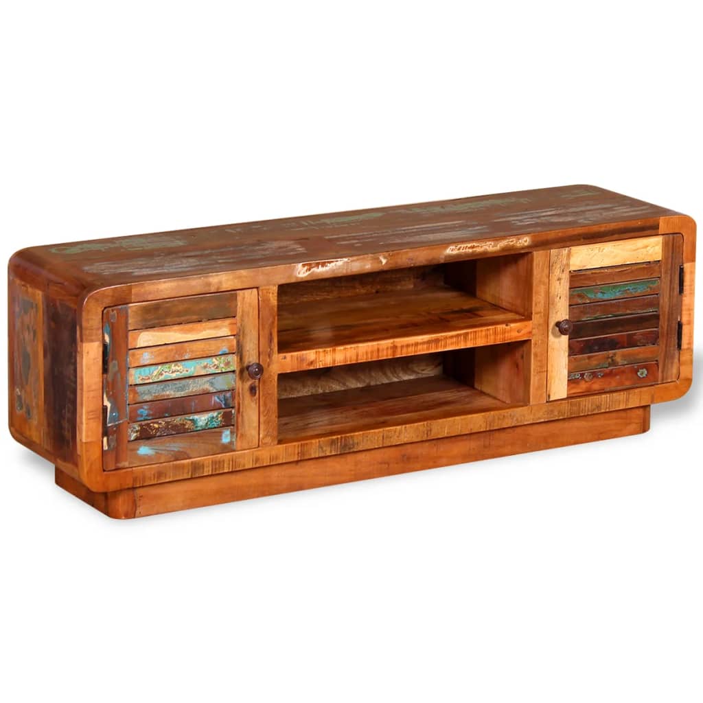 Tv Cabinet Solid Reclaimed Wood 120X30X40 Cm