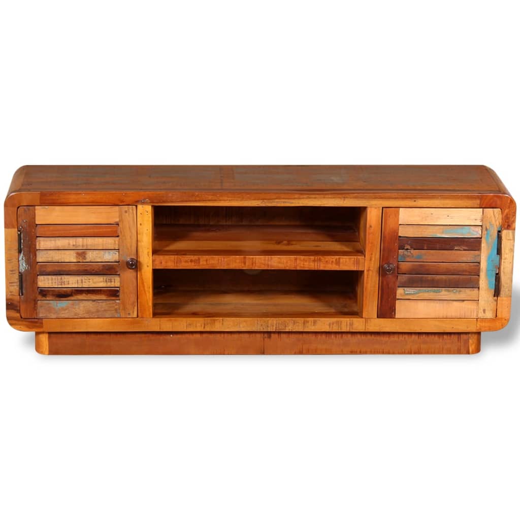Tv Cabinet Solid Reclaimed Wood 120X30X40 Cm