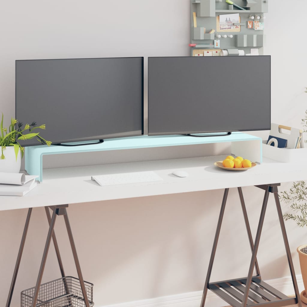 Tv Stand/Monitor Riser Glass Clear