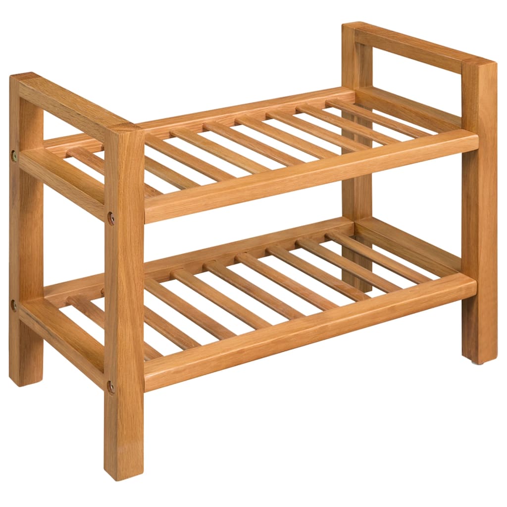 Shoe Rack With 4 Shelves 50X27X Solid Oak Wood