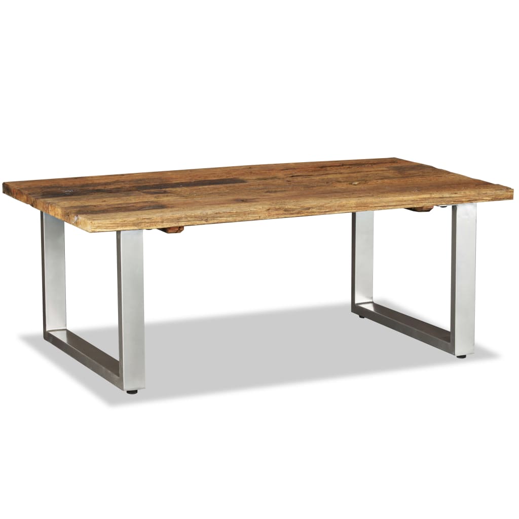 Coffee Table Solid Reclaimed Wood 100X60X38 Cm