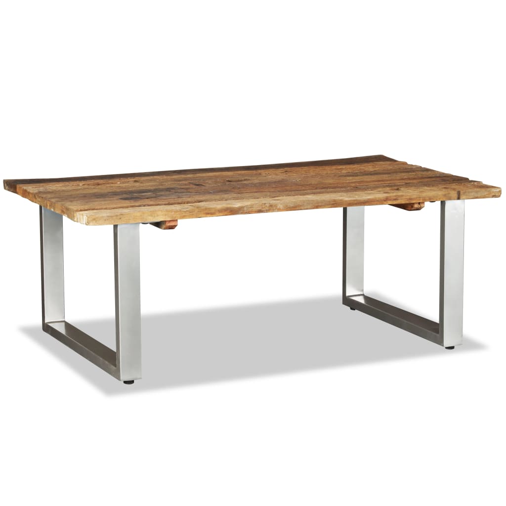 Coffee Table Solid Reclaimed Wood 100X60X38 Cm