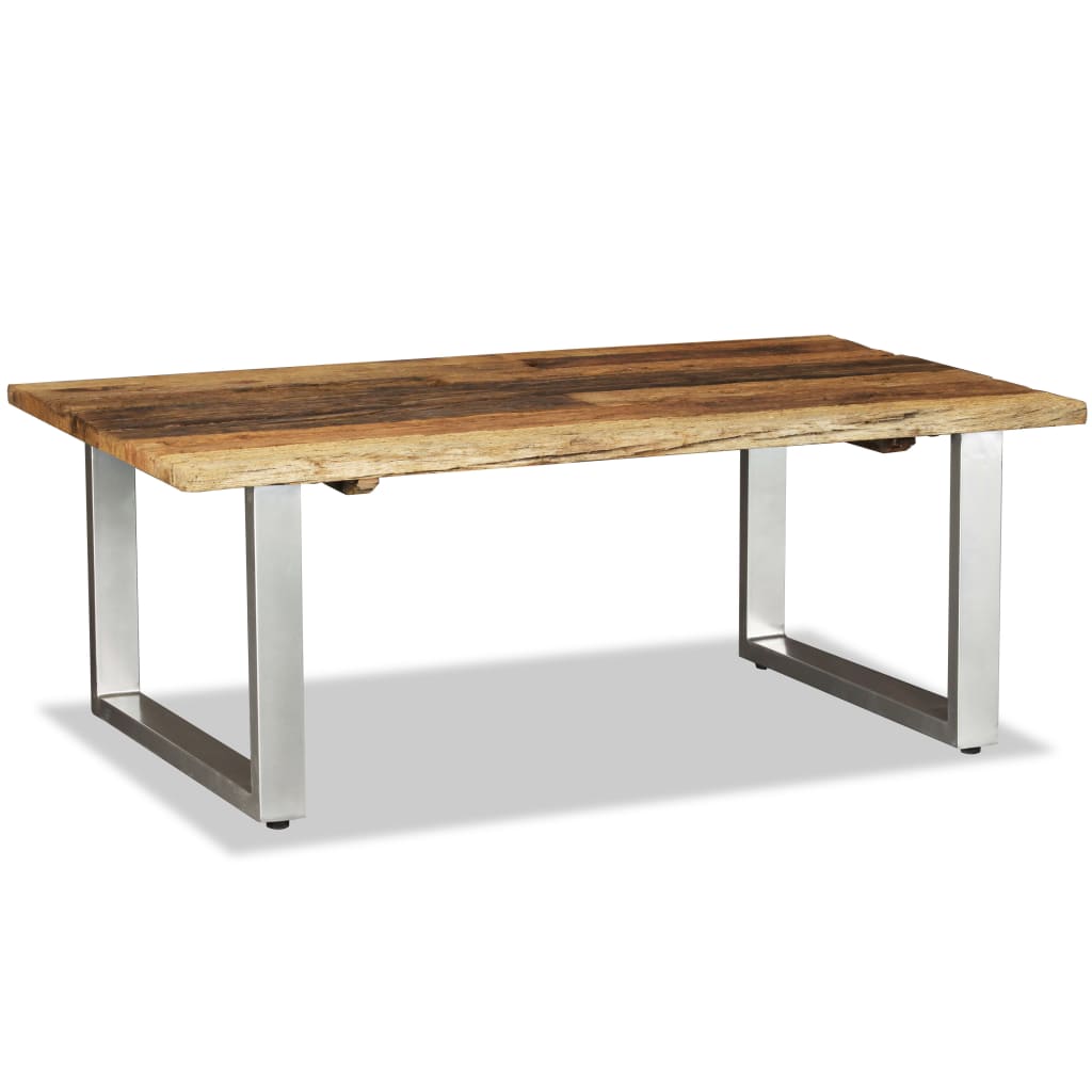 Coffee Table Solid Reclaimed Wood 100X60X38 Cm