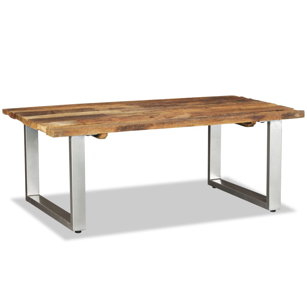 Coffee Table Solid Reclaimed Wood 100X60X38 Cm