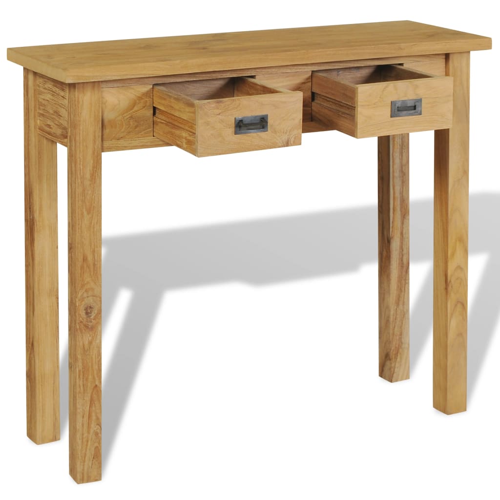 Console Table Solid Teak 90X30X80 Cm