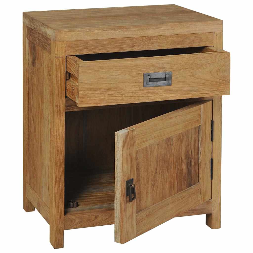 Bedside Cabinet Solid Teak 40X30X50 Cm