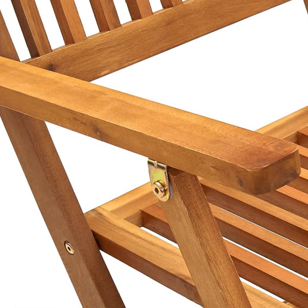 7 Piece Folding Outdoor Dining Set Solid Acacia Wood