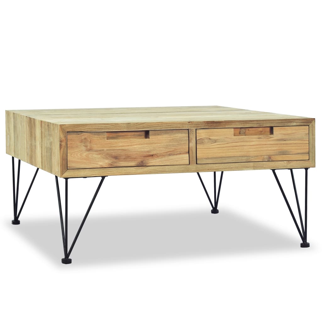 Coffee Table 80X80X40 Cm Solid Teak