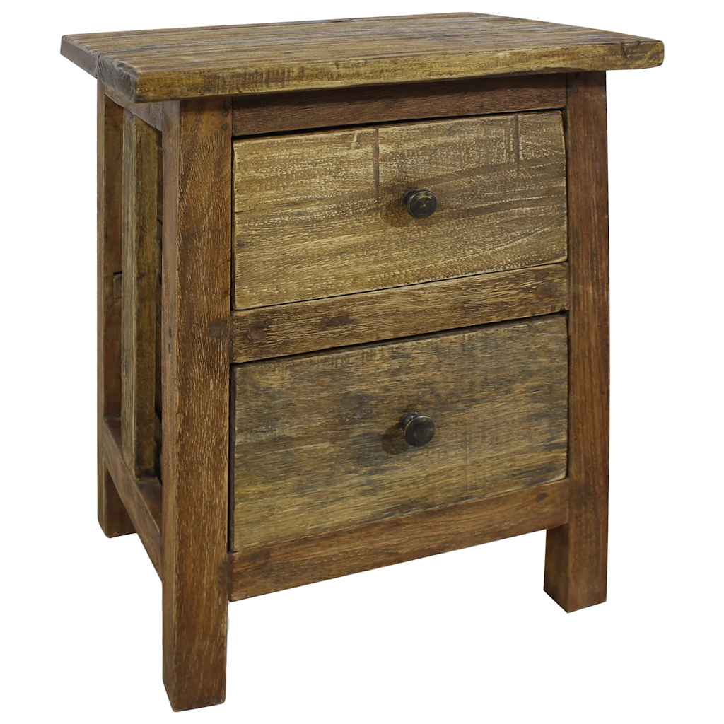 Nightstand Solid Mahogany Wood 40X30X51 Cm