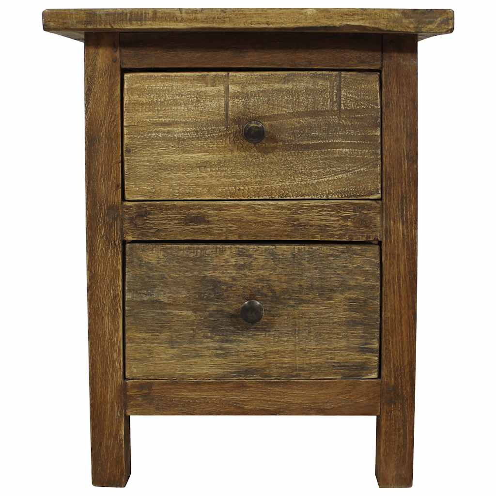 Nightstand Solid Mahogany Wood 40X30X51 Cm