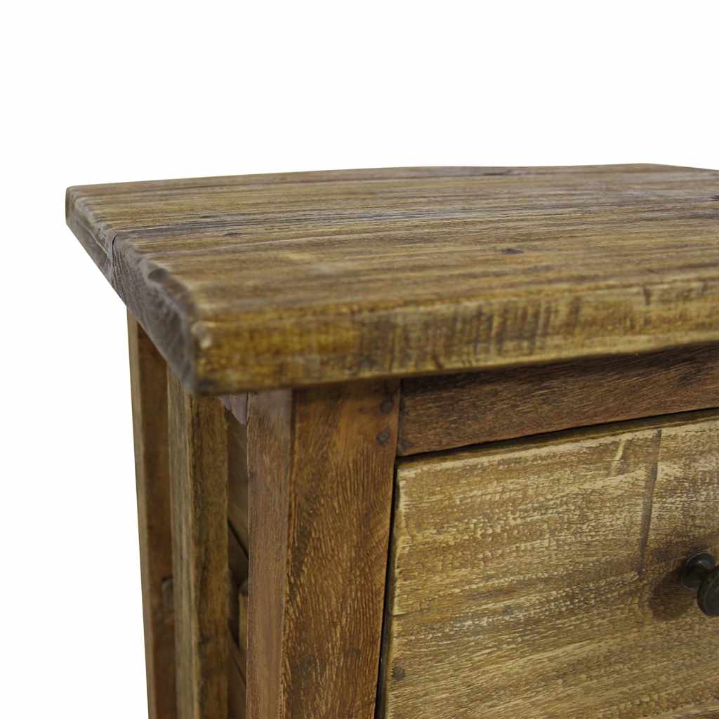 Nightstand Solid Mahogany Wood 40X30X51 Cm