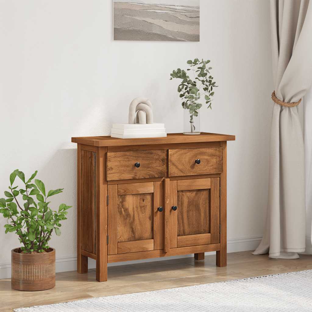 Sideboard Solid Mahogany Wood 75X30X65 Cm