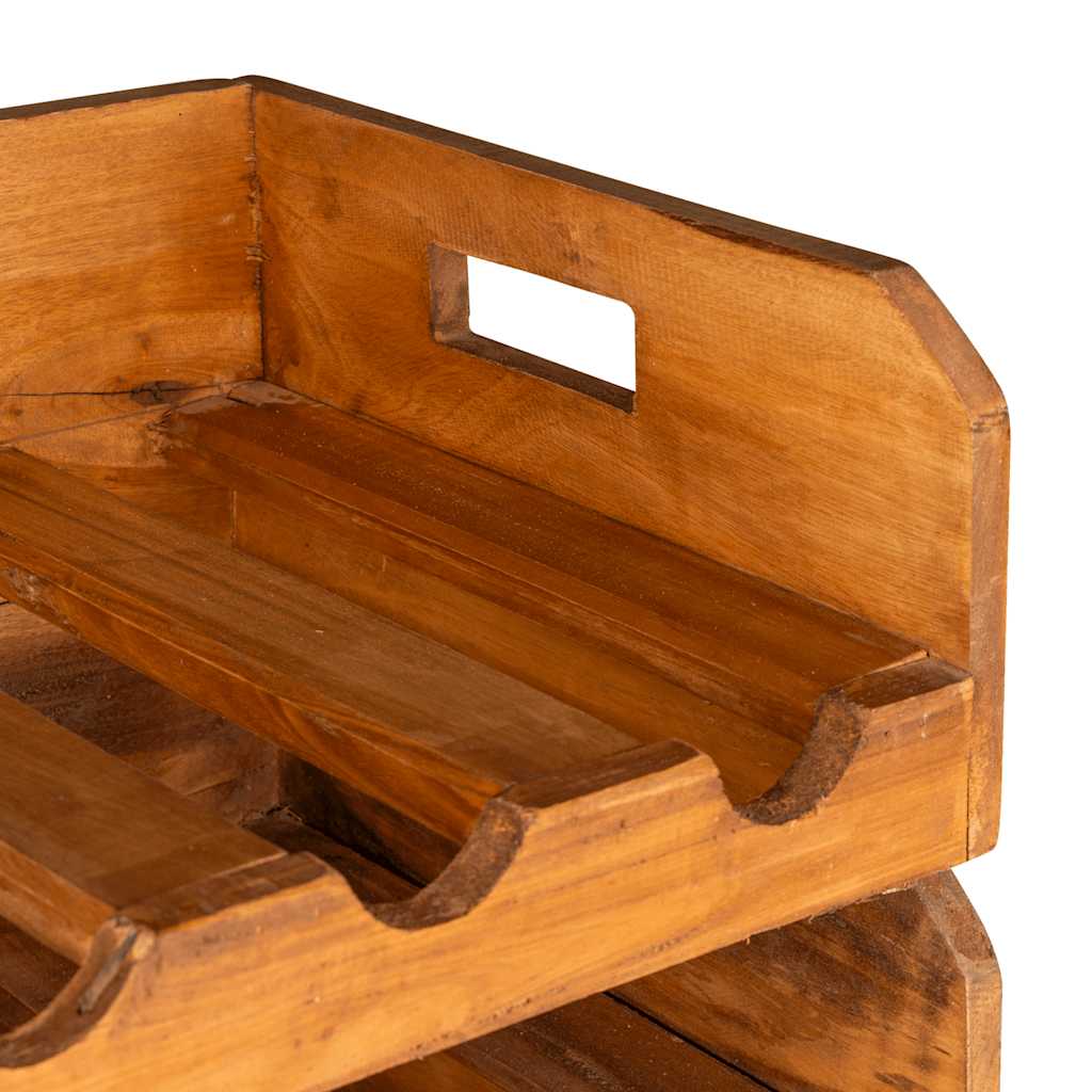 Wine Racks 4 Pcs For 16 Bottles Solid Mahogany Wood