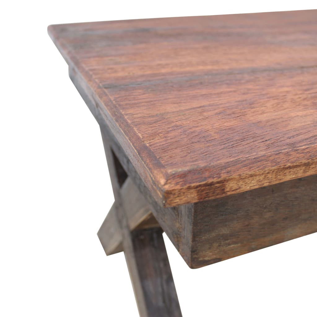 Coffee Table Mixed Recycled Wood 110X60X45 Cm