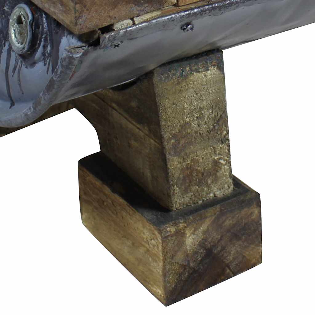 Coffee Table Mixed Recycled Wood 90X50X35 Cm