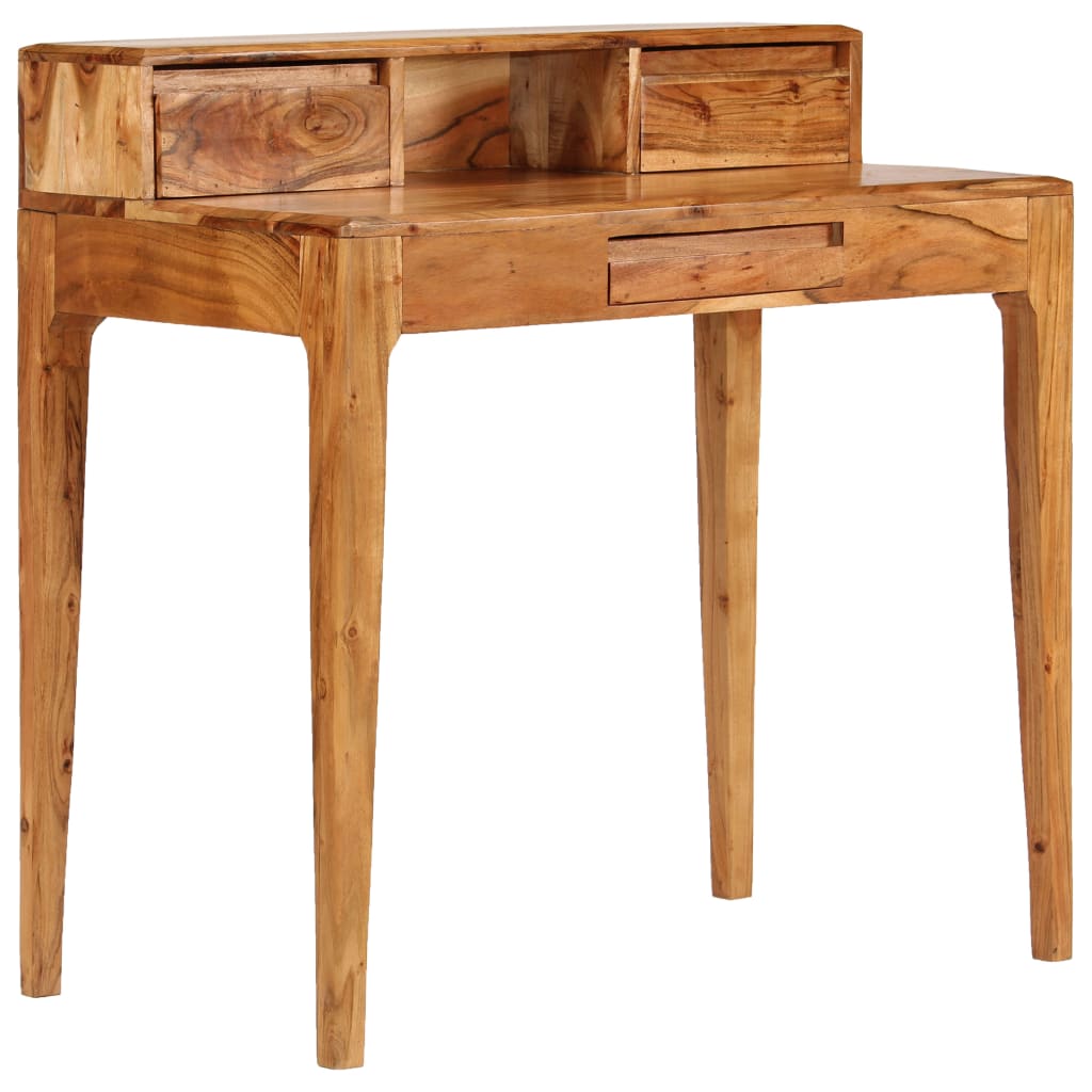 Writing Desk With Drawers Solid Wood 88X50X90 Cm