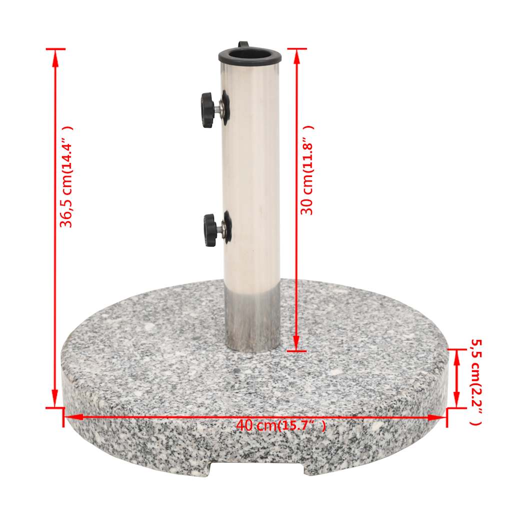 Parasol Base Granite Round