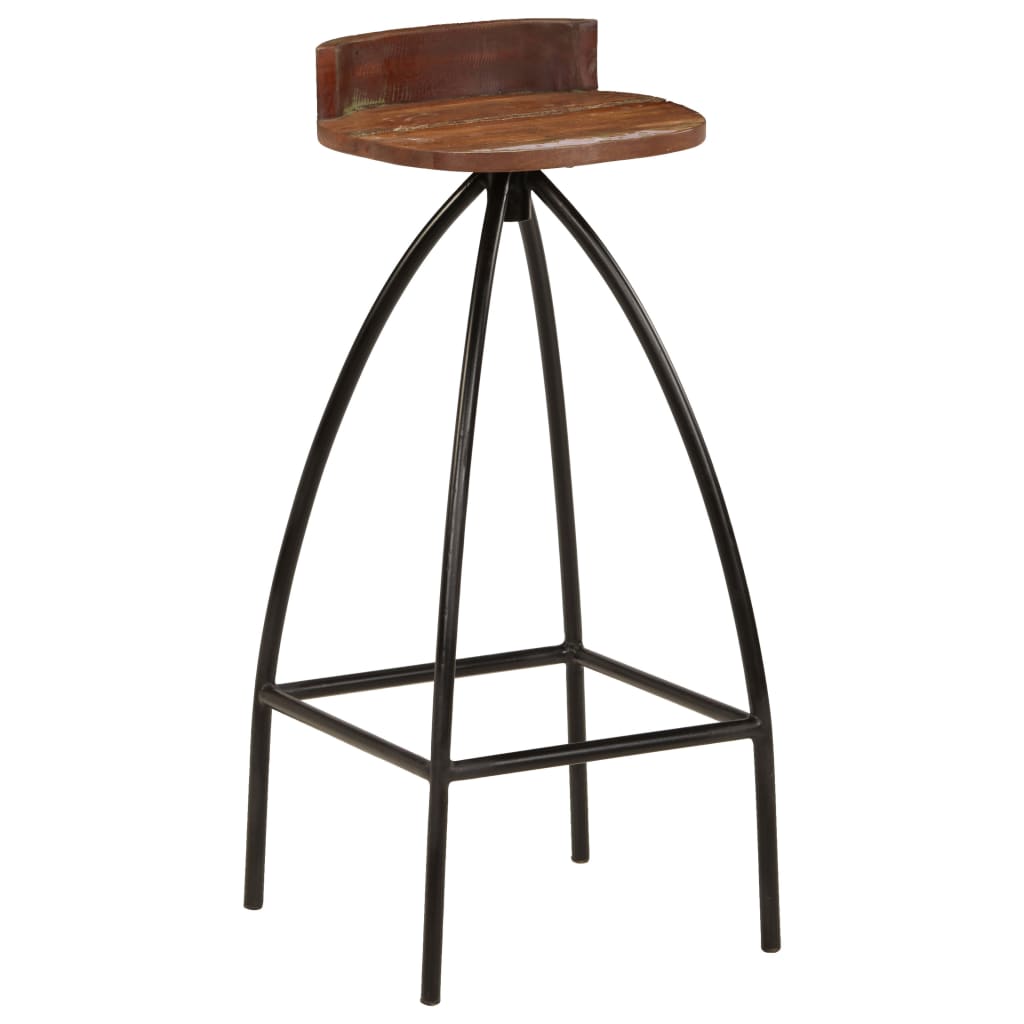 Bar Chairs 2 Pcs Solid Reclaimed Wood