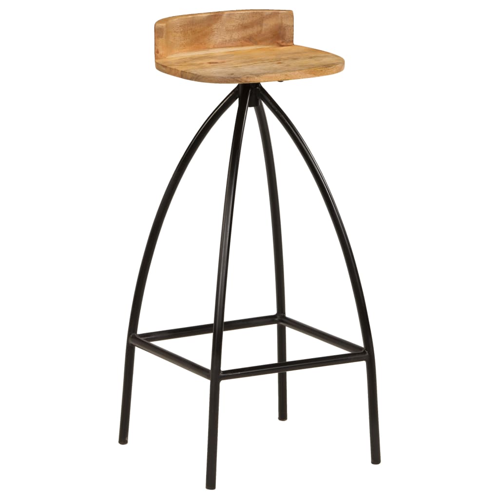 Bar Set 5 Pieces Solid Mango Wood