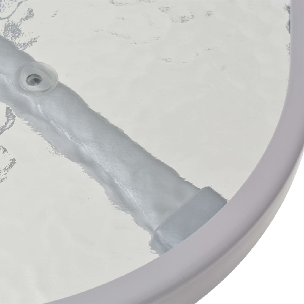 8 Piece Outdoor Dining Set Steel And Textilene