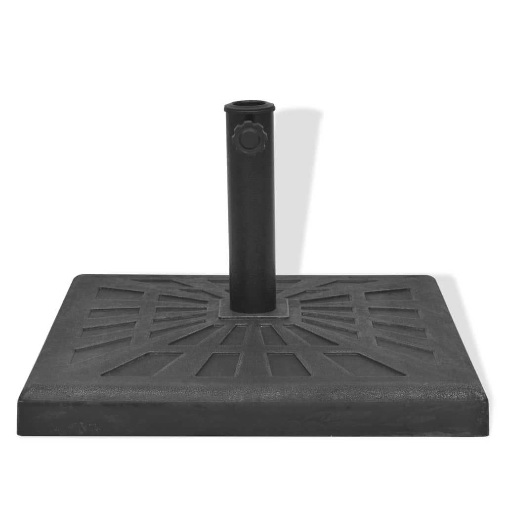 Parasol Base Resin Square Black