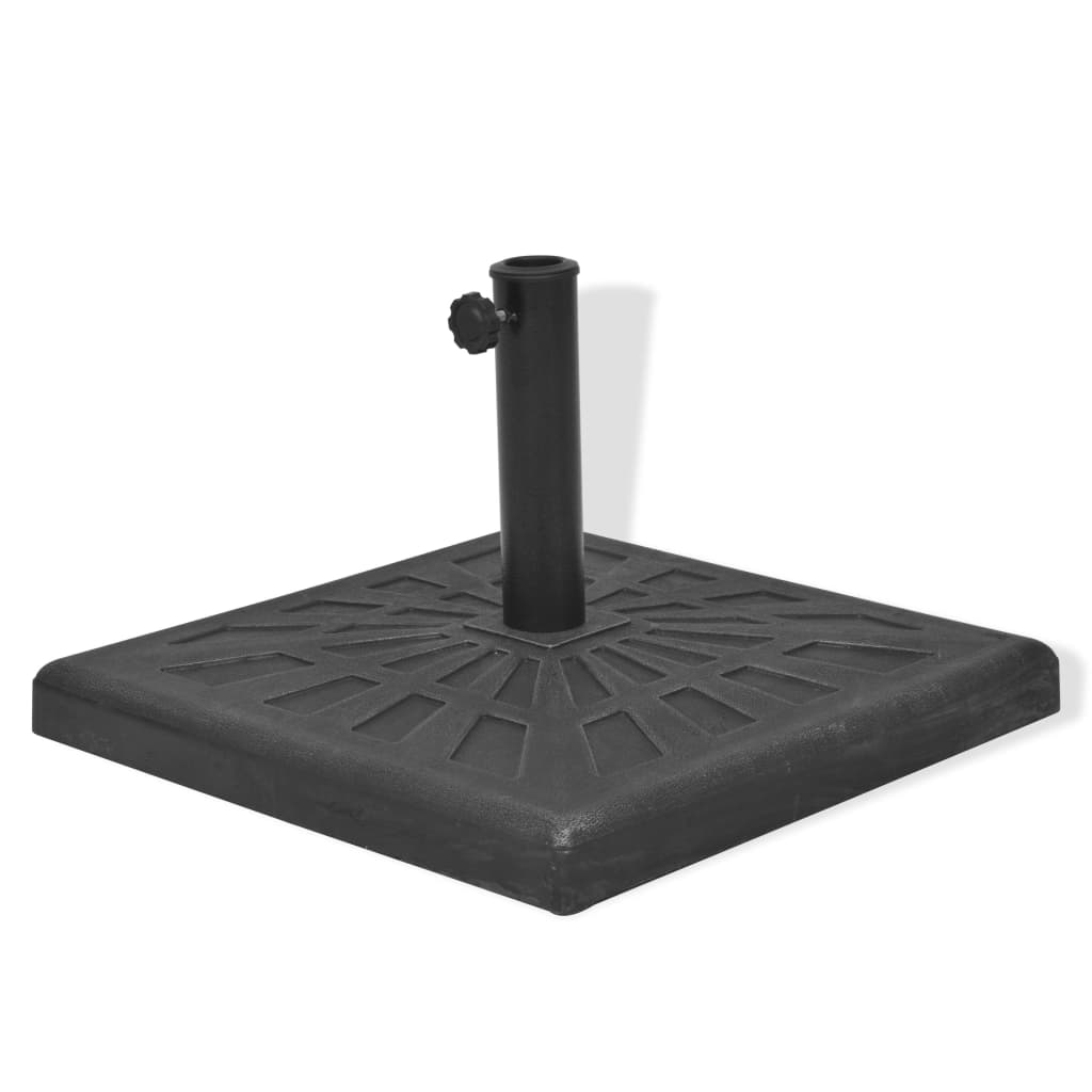 Parasol Base Resin Square Black
