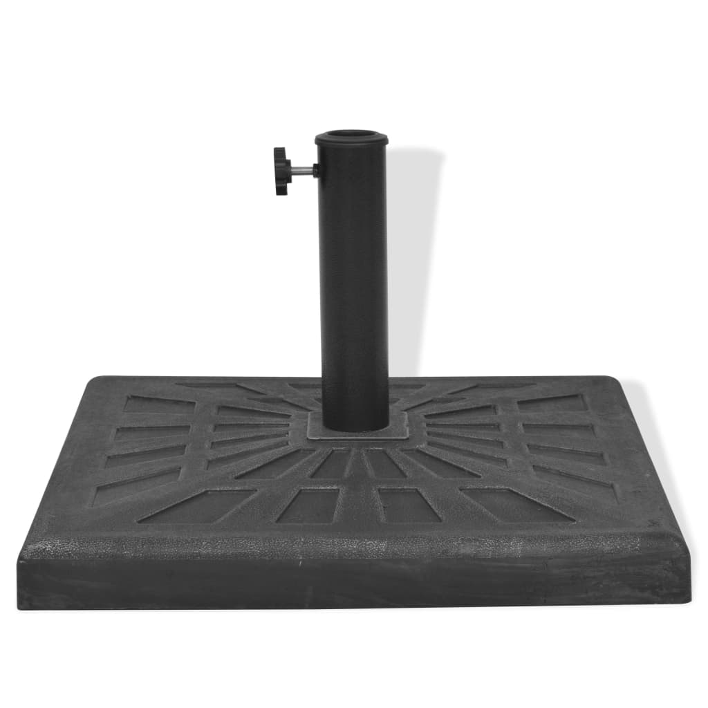 Parasol Base Resin Square Black