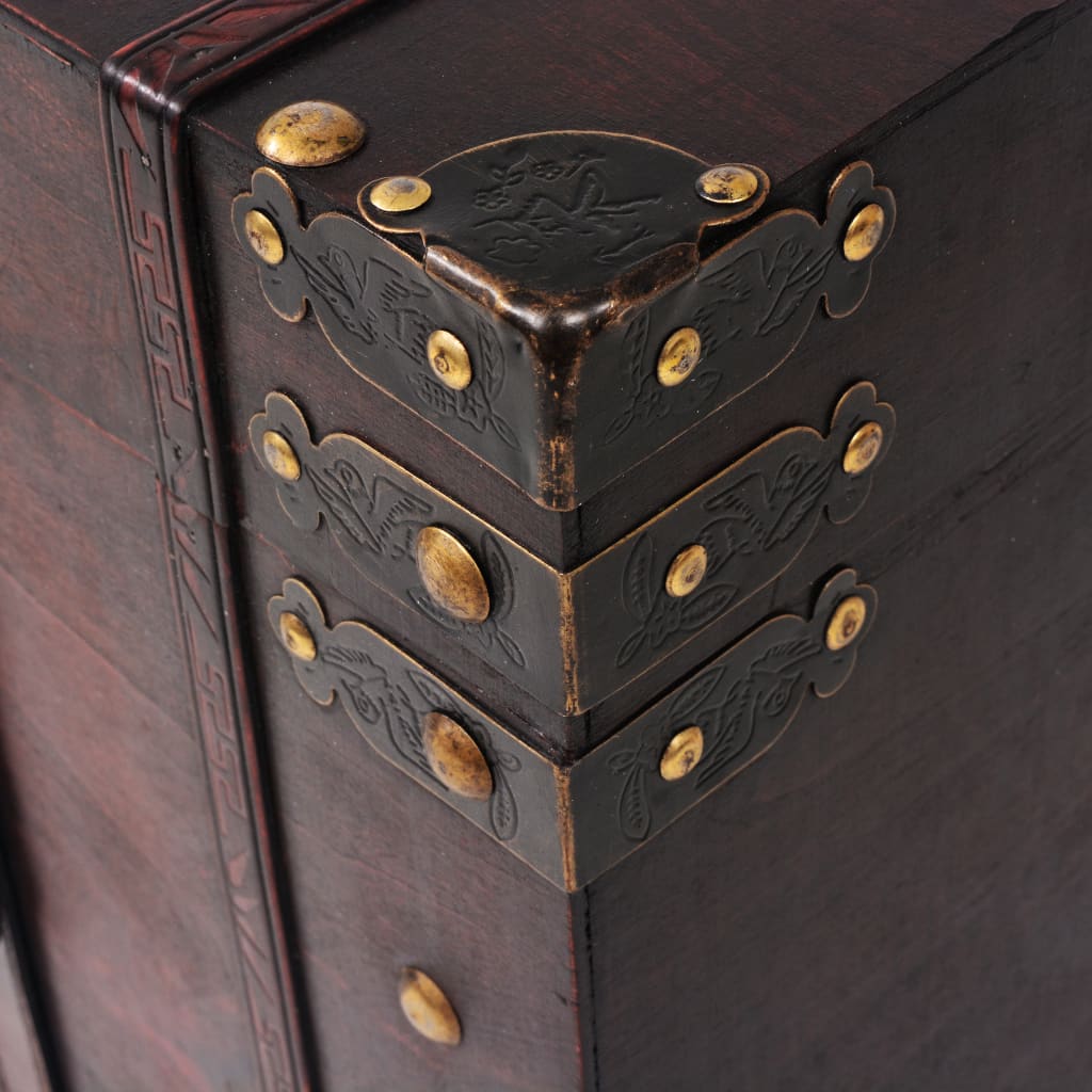 Vintage Treasure Chest Wood 66X38X40 Cm