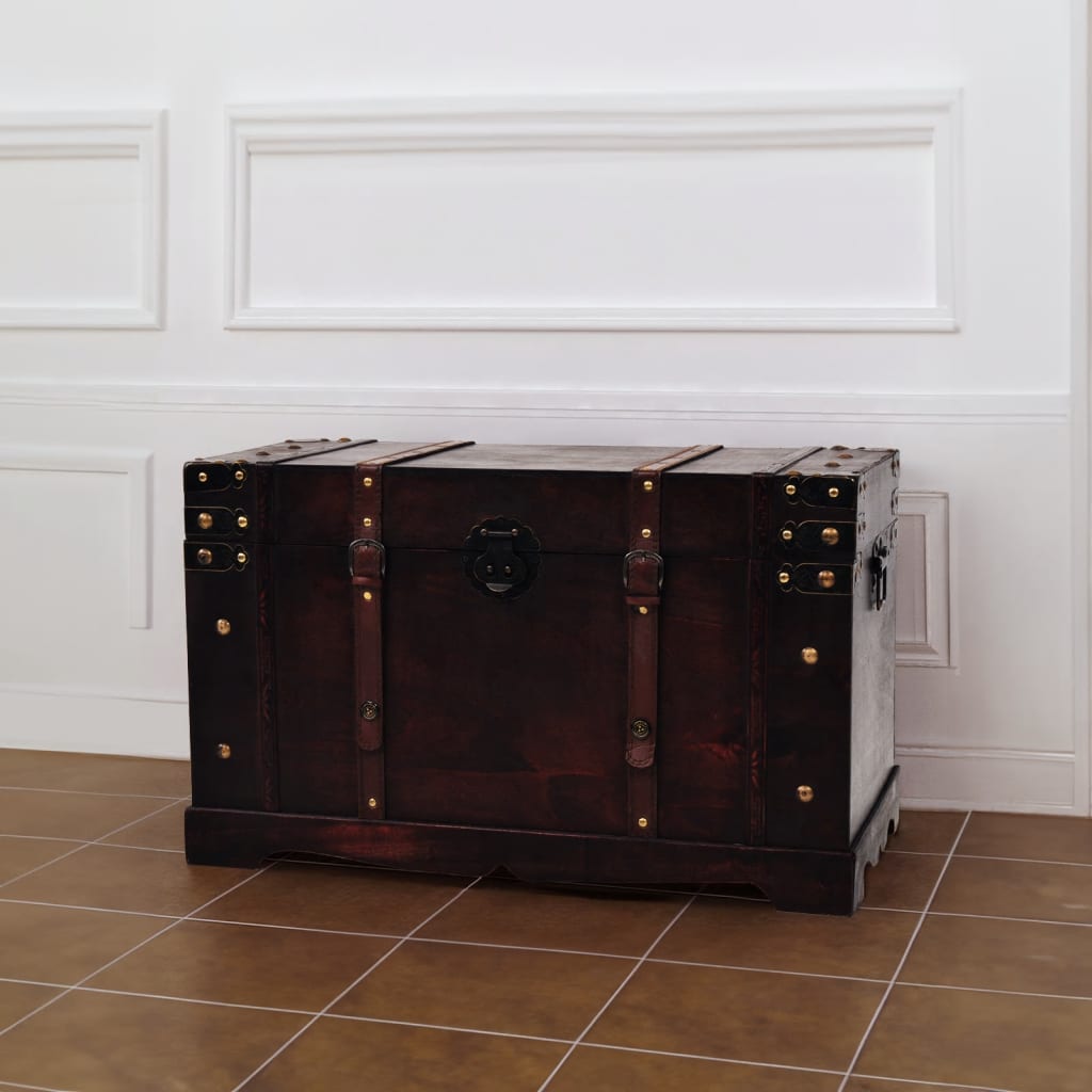 Vintage Treasure Chest Wood 66X38X40 Cm