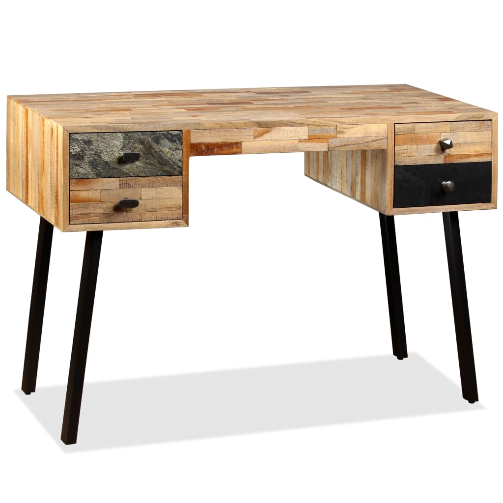 Writing Desk Solid Reclaimed Teak 110X50X76 Cm