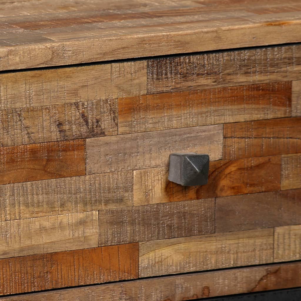 Side Cabinet With 6 Drawers Solid Reclaimed Teak 70X30X76 Cm