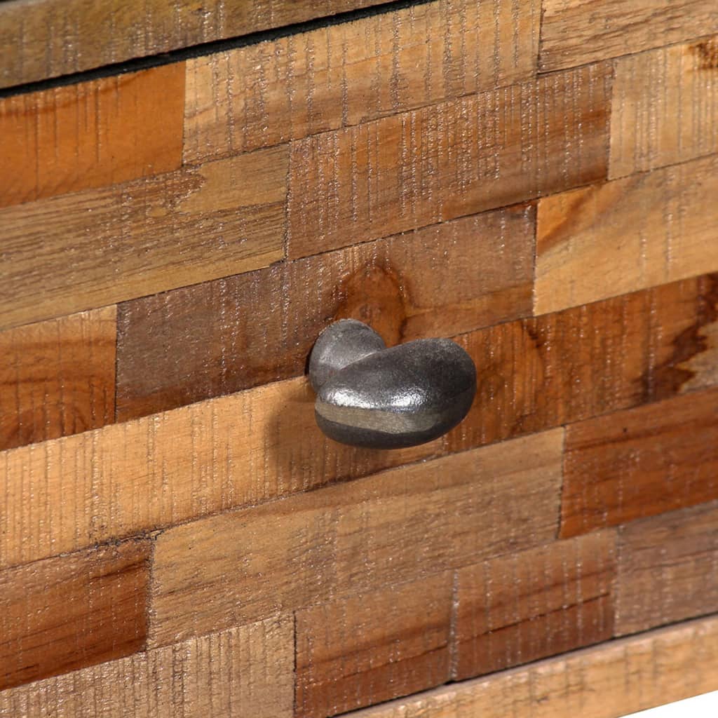 Side Cabinet With 6 Drawers Solid Reclaimed Teak 70X30X76 Cm