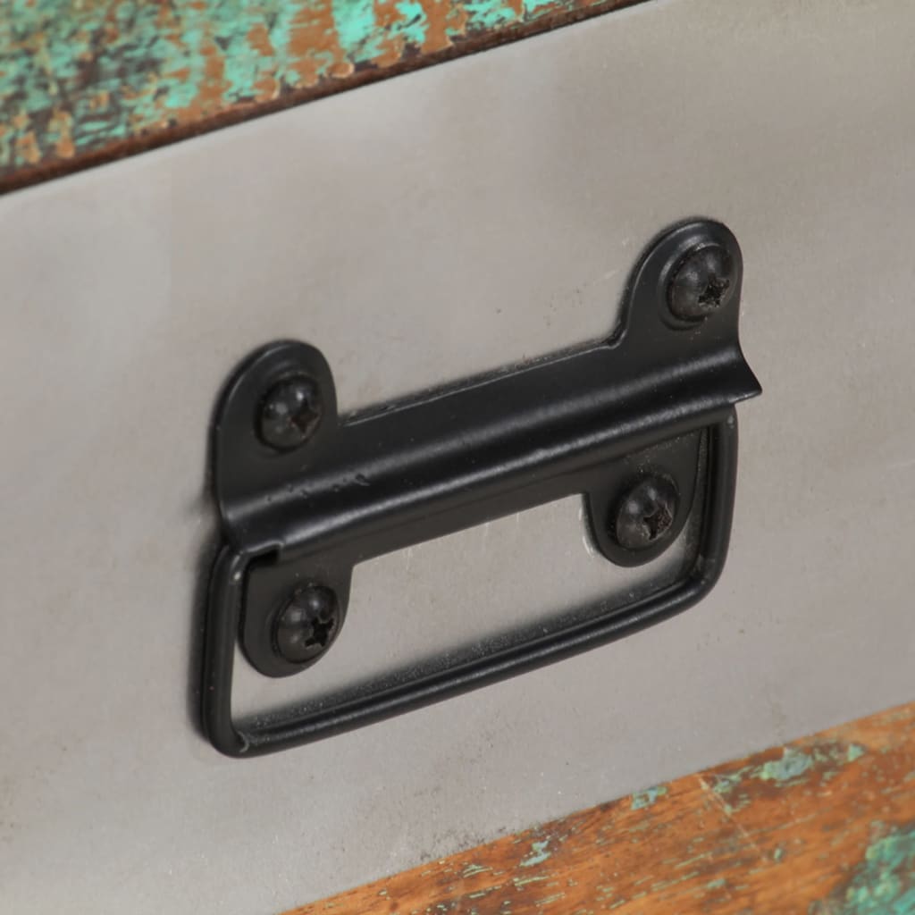 Coffee Table With 3 Drawers Solid Reclaimed Wood 100X50X35 Cm