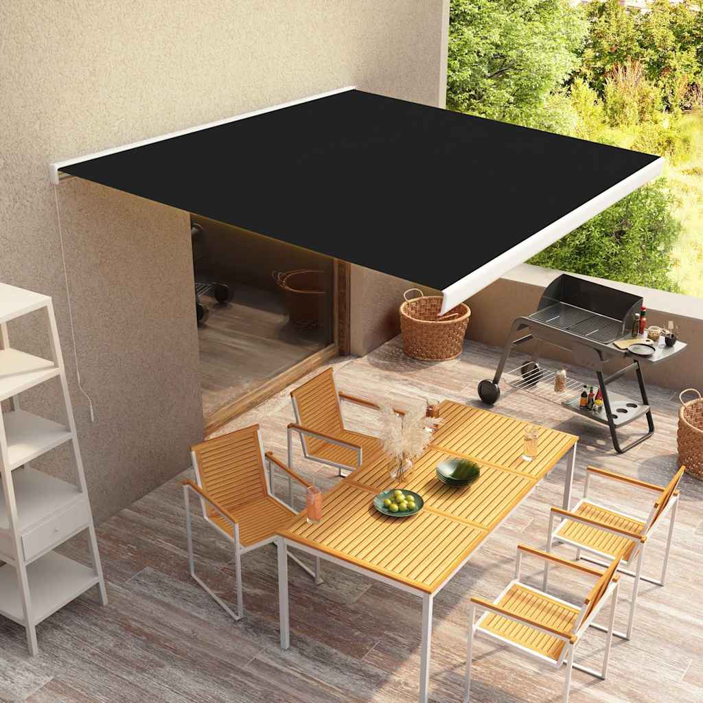 Manual Cassette Awning Blue And White