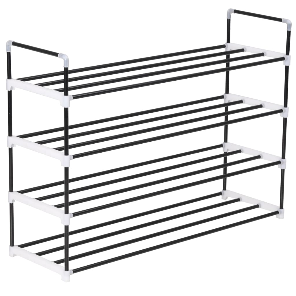 Shoe Rack With 7 Shelves Metal And Plastic
