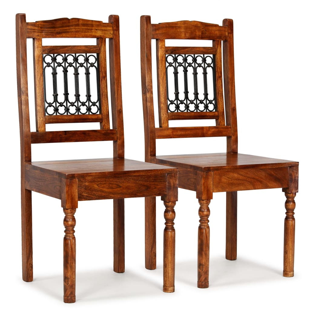 Dining Chairs 6 Pcs Solid Wood Classic
