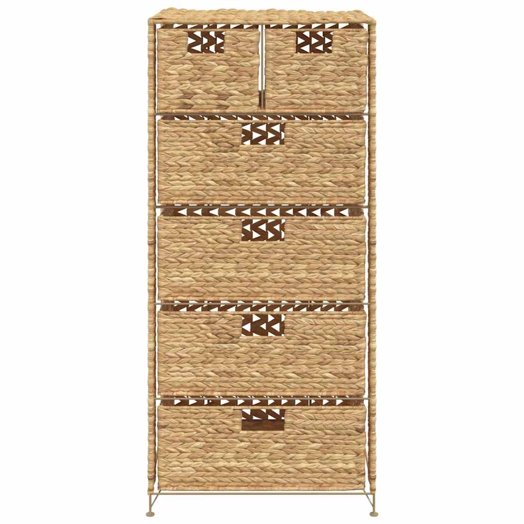 Storage Unit With 6 Baskets Water Hyacinth