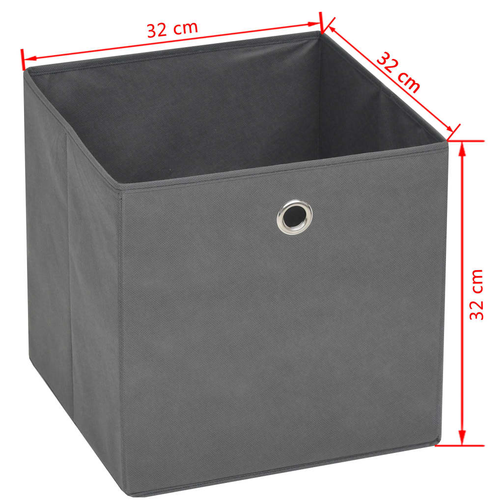 Storage Boxes 4 Pcs Non-Woven Fabric 32X32X32 Cm