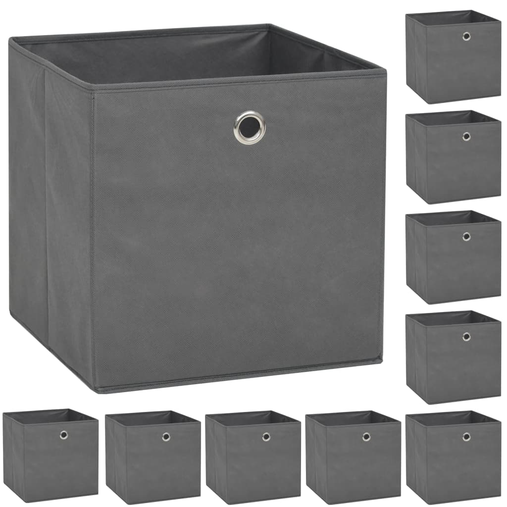 Storage Boxes 4 Pcs Non-Woven Fabric 32X32X32 Cm